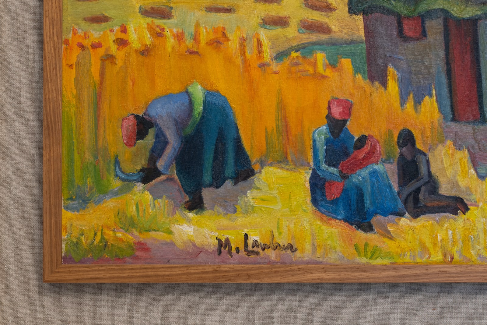 Maggie Laubser, Harvesting Freestate (Murray-Louw Oestoneel), 1944