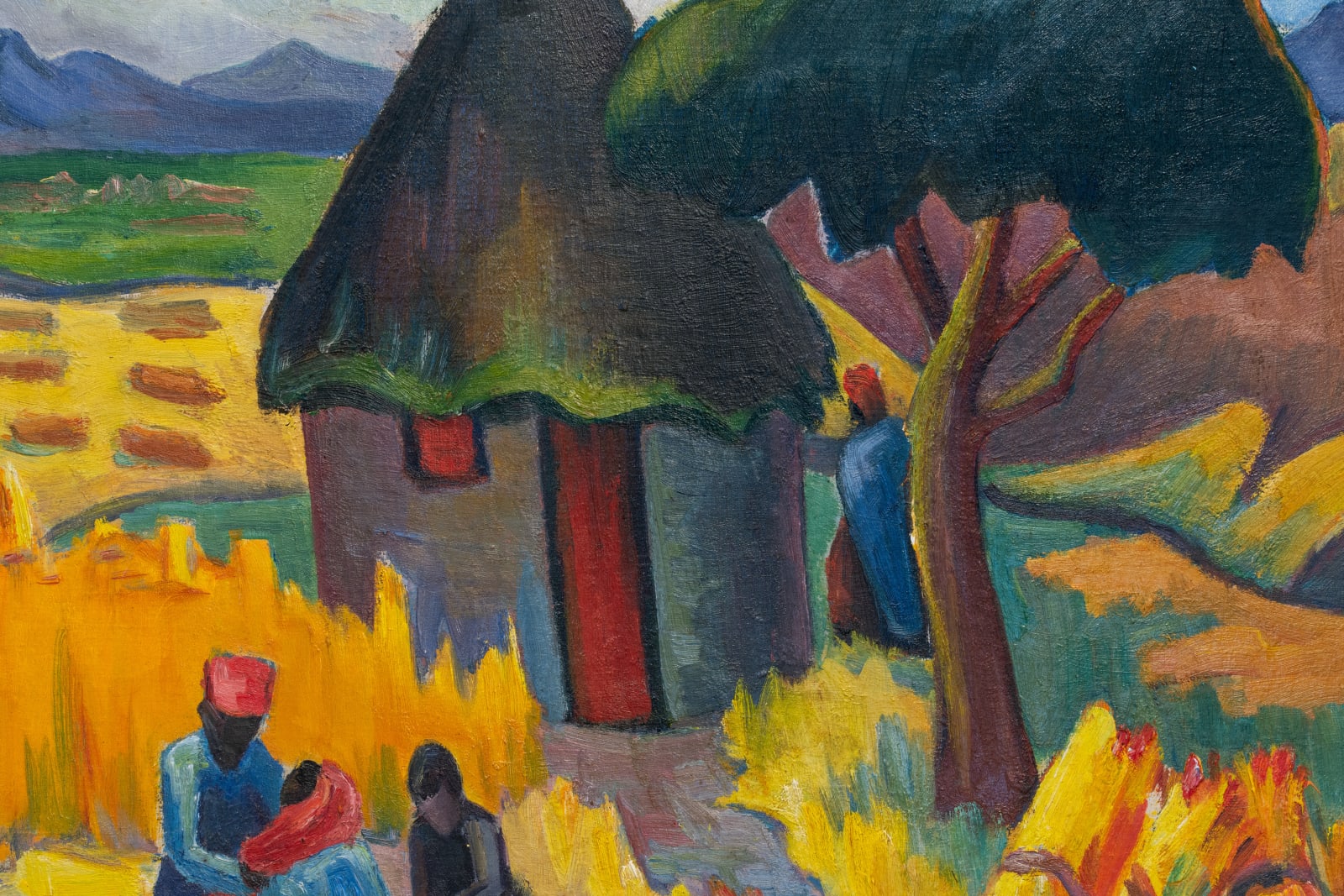 Maggie Laubser, Harvesting Freestate (Murray-Louw Oestoneel), 1944