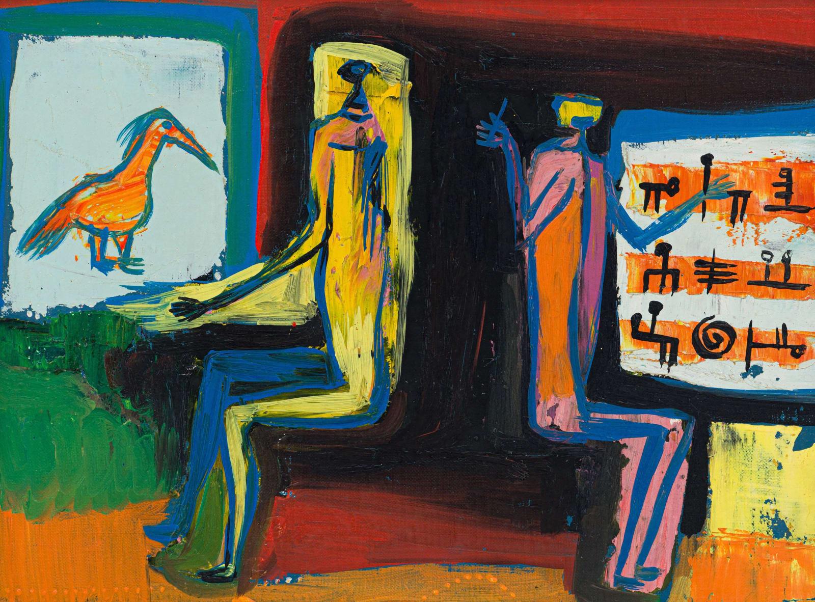 Walter Battiss, Seated Figures