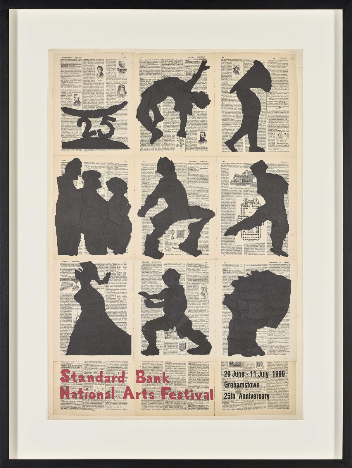 William Kentridge, Standard Bank National Arts Festival, poster, 1999