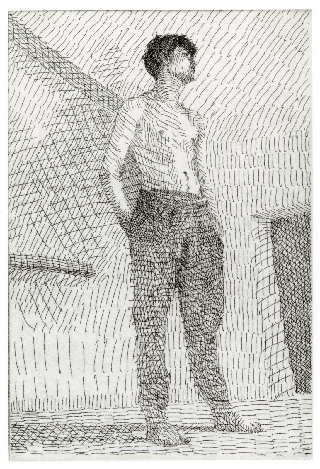 Peter Chater, Josh in the studio, 2025