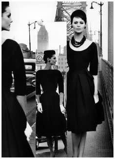 William Klein, Anne + Isabella + Mirror, Queensboro Bridge, New York (Vogue), 1962; Printed 2015