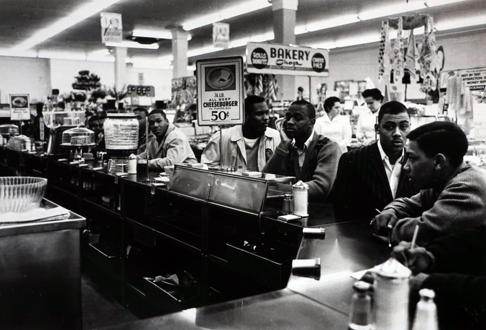 Bruce Roberts, Students at Charlotte Sit-in, 1960, printed 1960