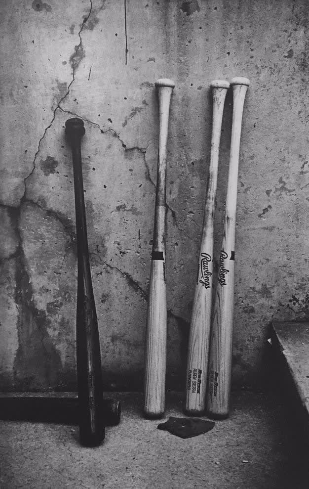 Danielle Weil, Comiskey Park, Chicago [bats], 1990