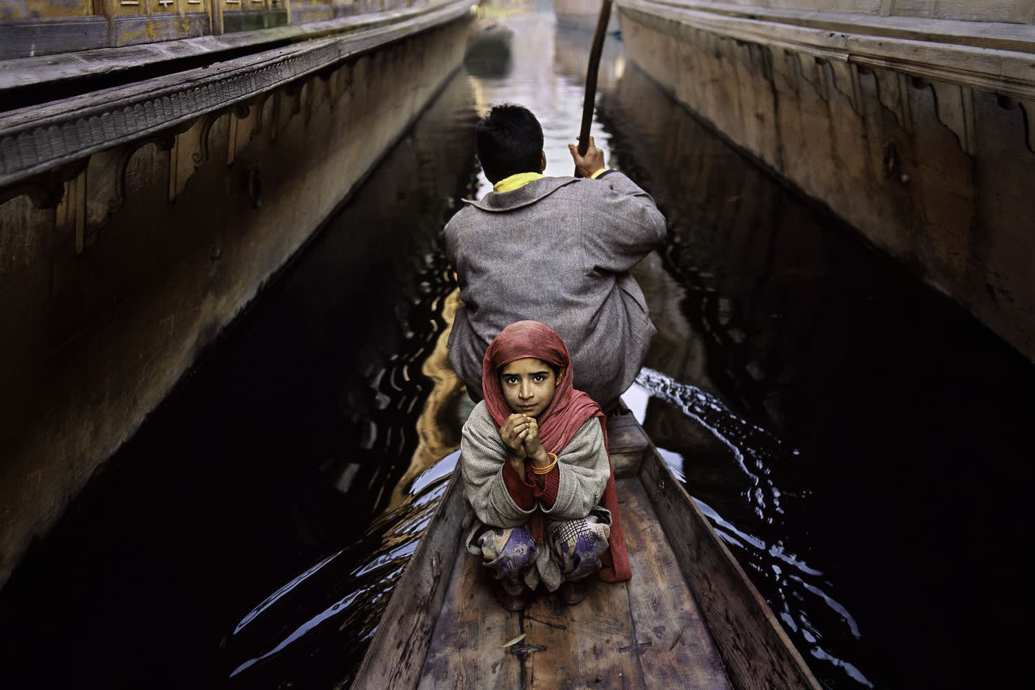 Steve McCurry, Father and Daughter on Boat, India Portfolio , 1996