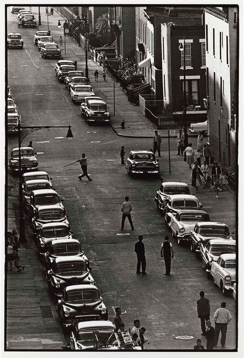 Bruce Davidson, Untitled, (Stickball Scene, Brooklyn Gang, NY), 1959/Printed Later