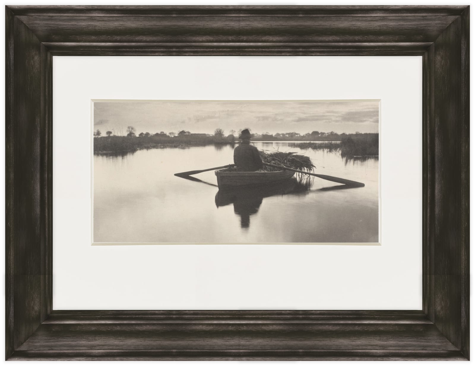 P.H. Emerson (1856-1936), Rowing Home the Schoof-Stuff, Life and Landscape on the Norfolk Broads, 1886 / Printed 1886