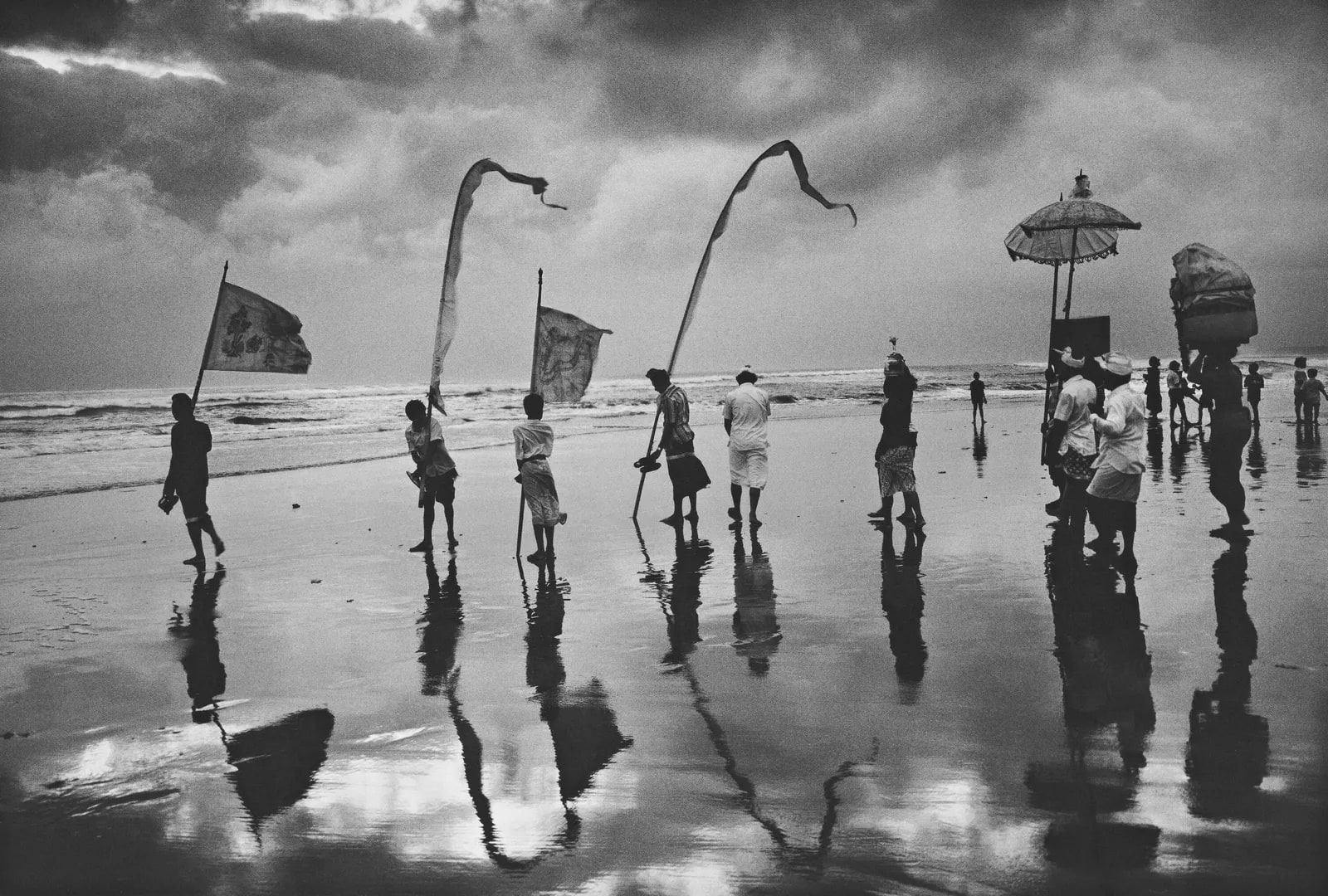 Don McCullin, Taking Gifts to the Sea God, Bali, 1982