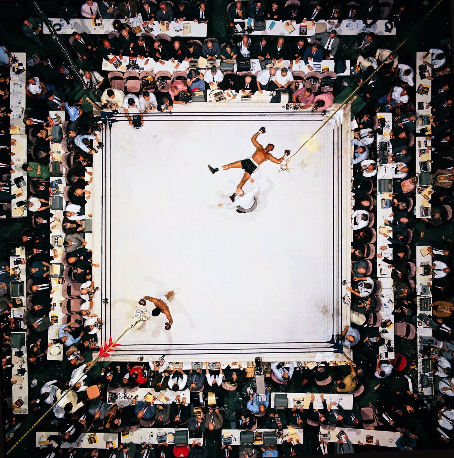 Neil Leifer, Muhammad Ali knocks out Cleveland Williams at the Astrodome, Houston, 1966 (Printed Later)