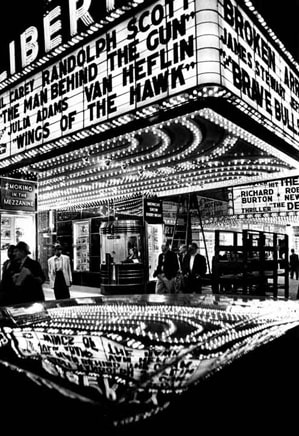 William Klein, Wings of the Hawk, 42nd Street, New York, 1955