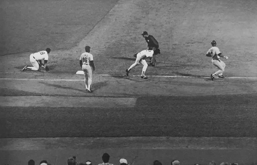 Danielle Weil, Close Play at First, Seattle Mariners vs. Boston Red Sox, 1990