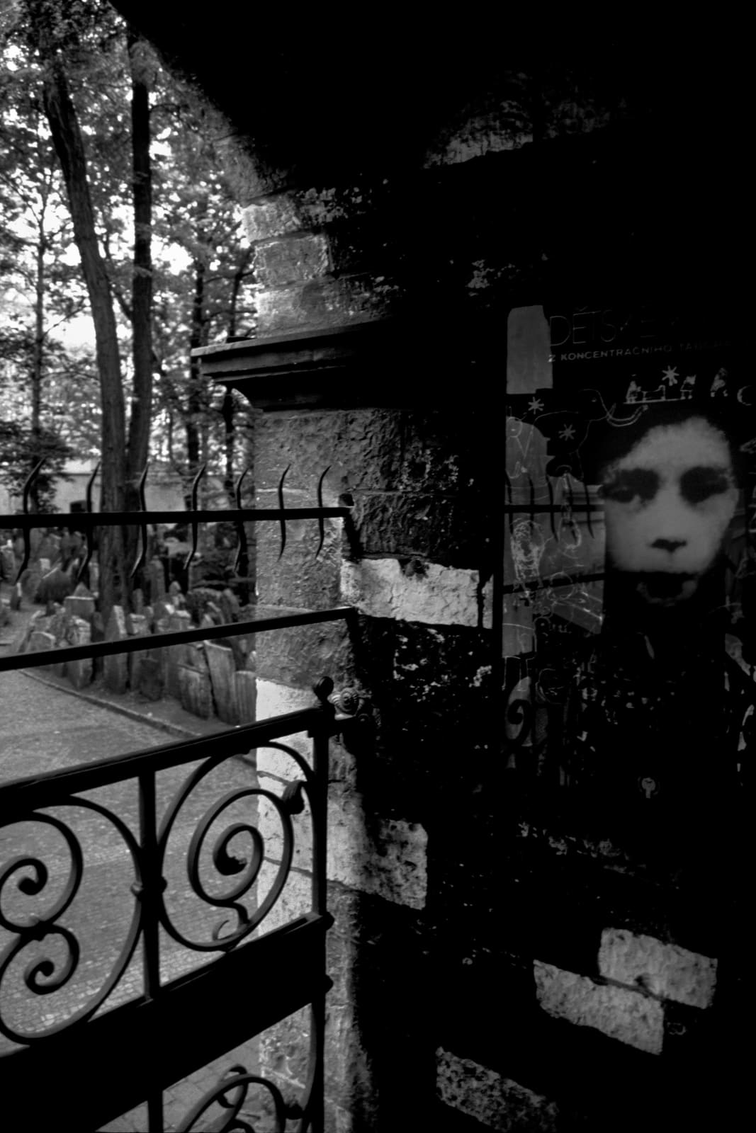 Judy Glickman Lauder, Child of Theresienstadt Poster, Old Jewish Cemetery, Prague, 2018