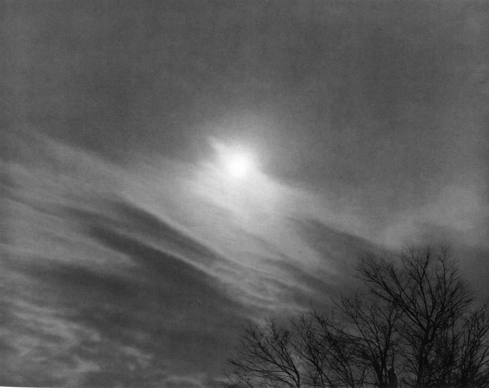 Paul Caponigro, Clouds and Sun, Smithport, Pennsylvania, 1957