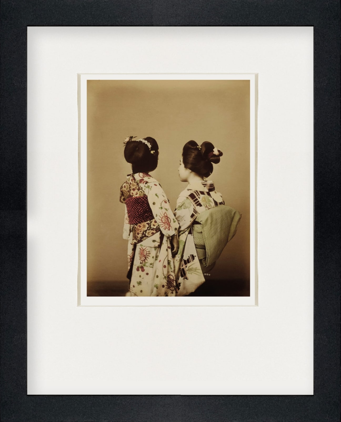 Unknown, Two Japanese Girls, 1870's