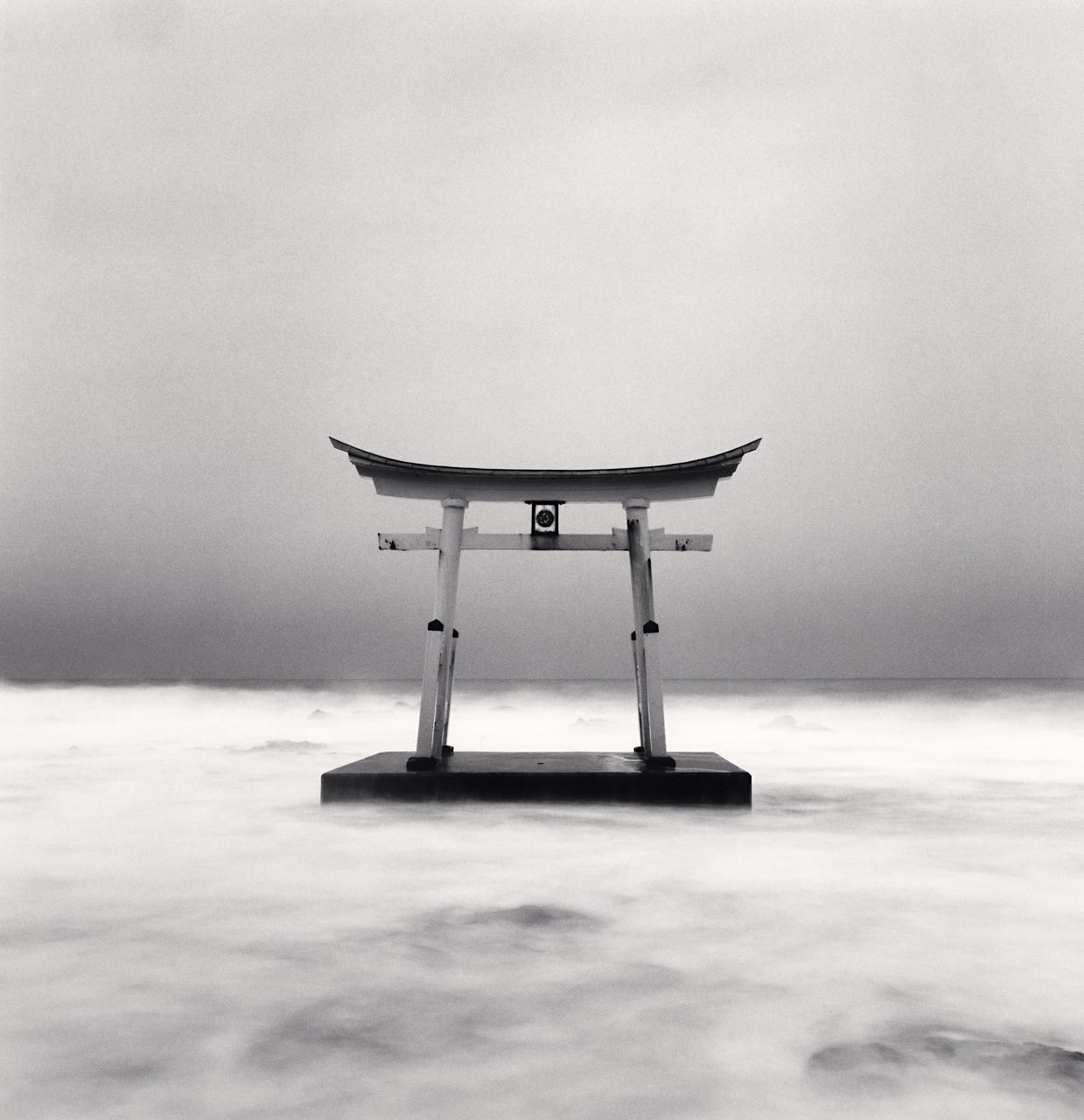 Michael Kenna, Torii Gate, Study 3, Shosanbetsu, Hokkaido, Japan, 2014/printed 2019