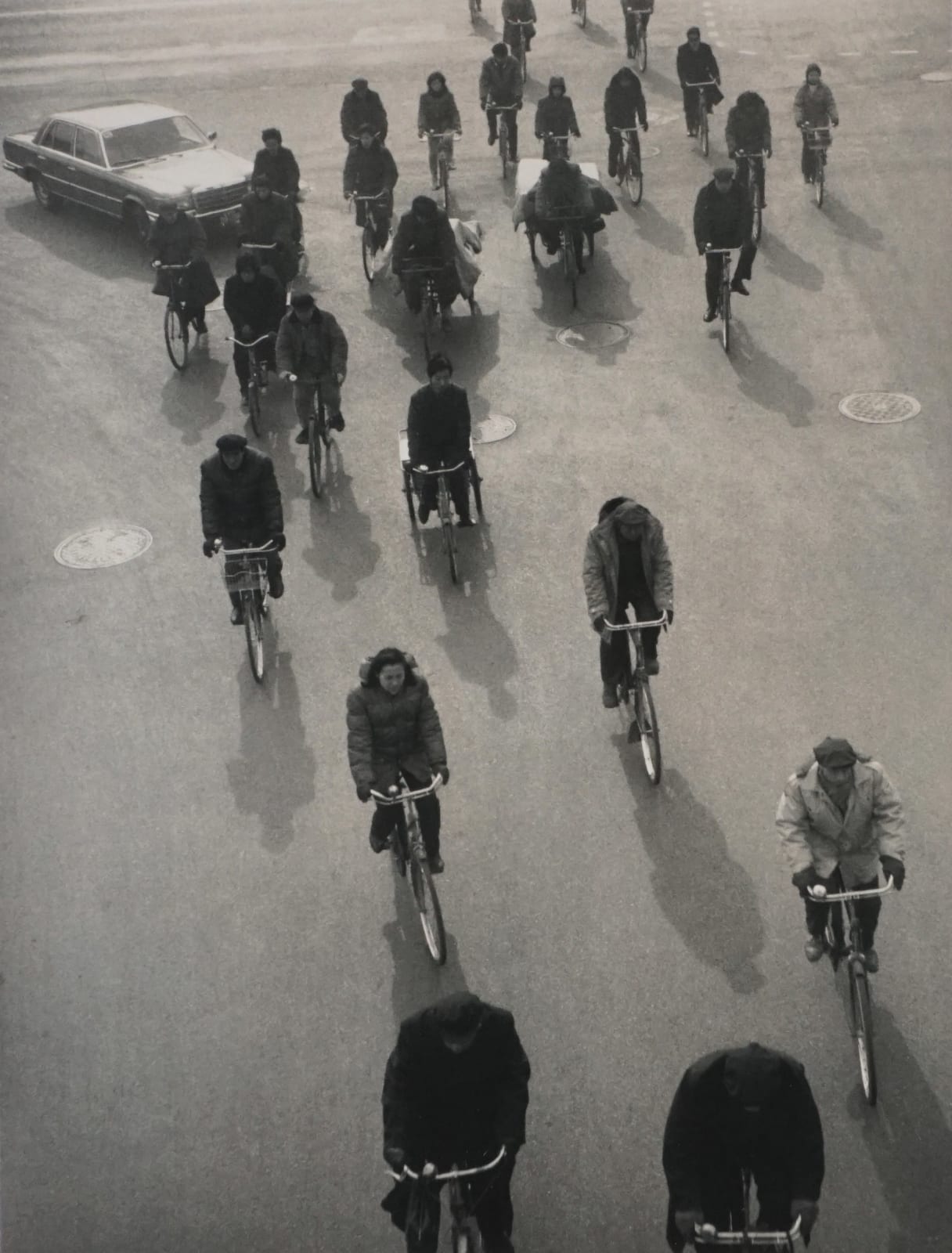 Kristoffer Albrecht, Cyclists from above, Beijing, 1989