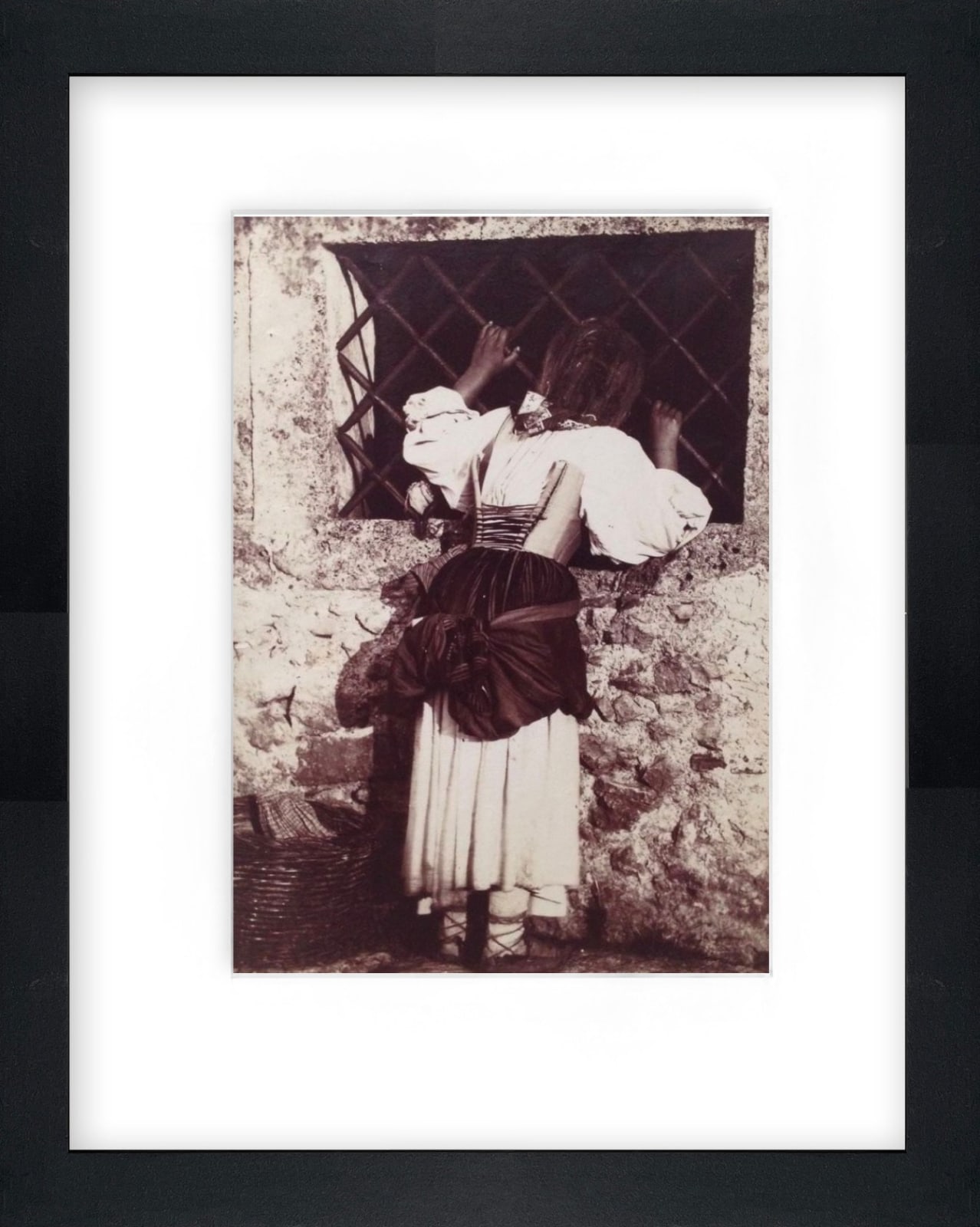 Filippo Belli (Italy, 1836-1927), Untitled (Girl in Window), c. 1870