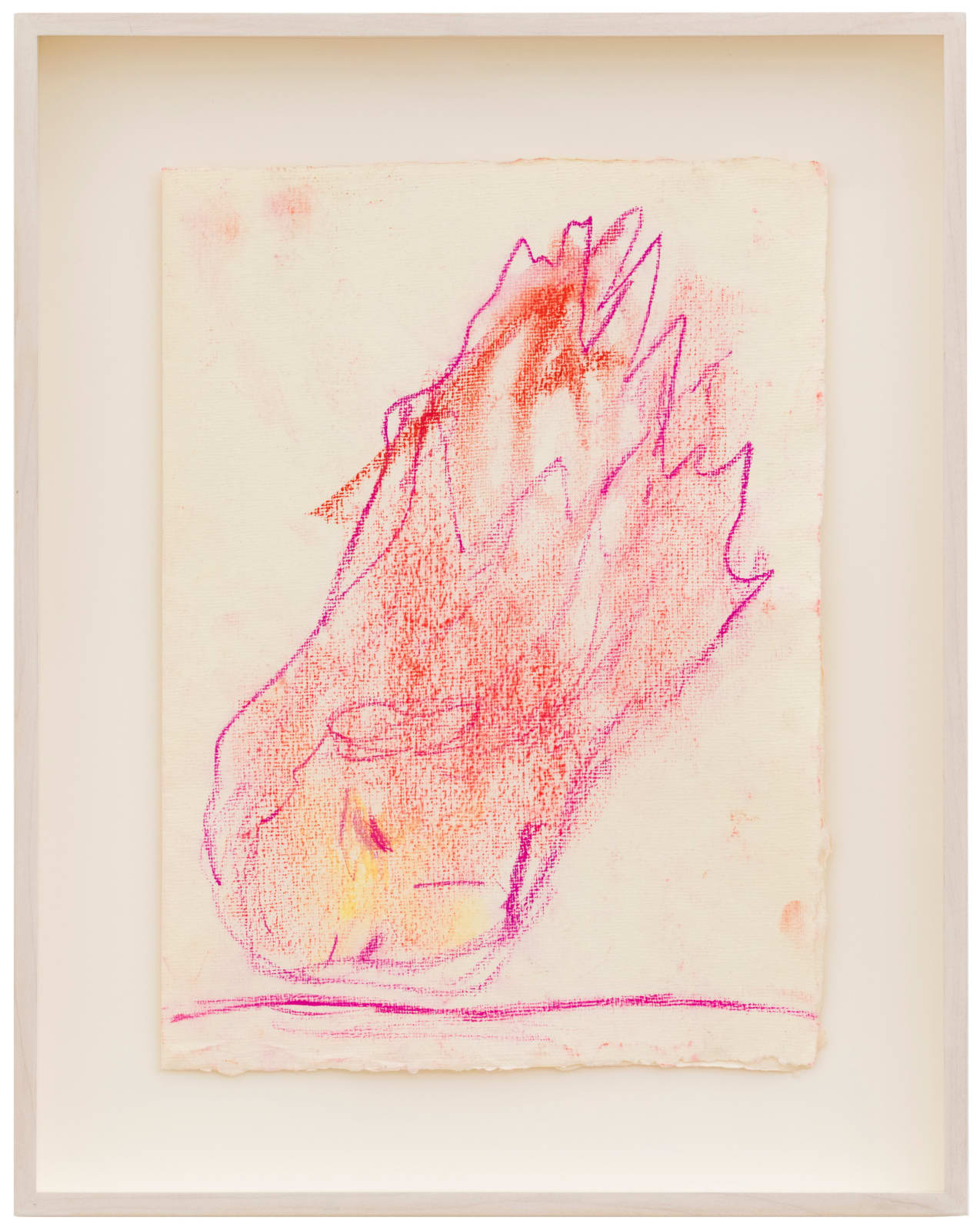 Leiko Ikemura, red face, 2017