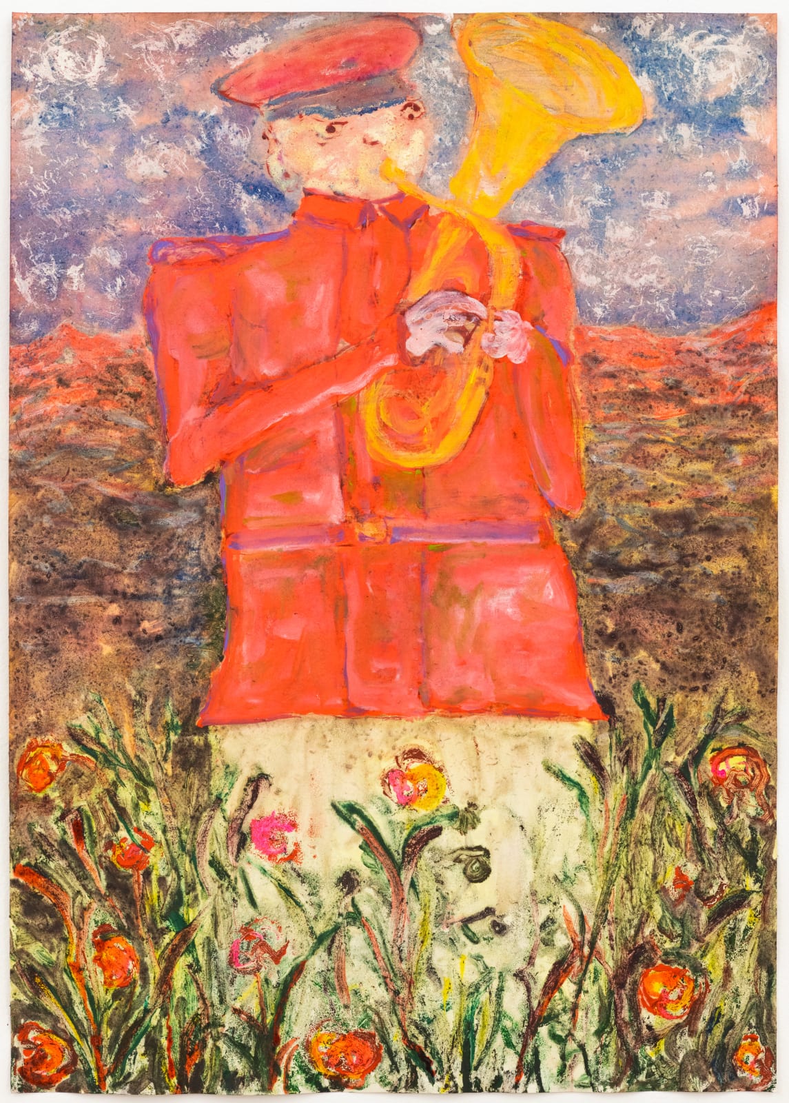 Andriu Deplazes, Soldat avec bugle (Trumpeter soldier with Flugelhorn), 2023