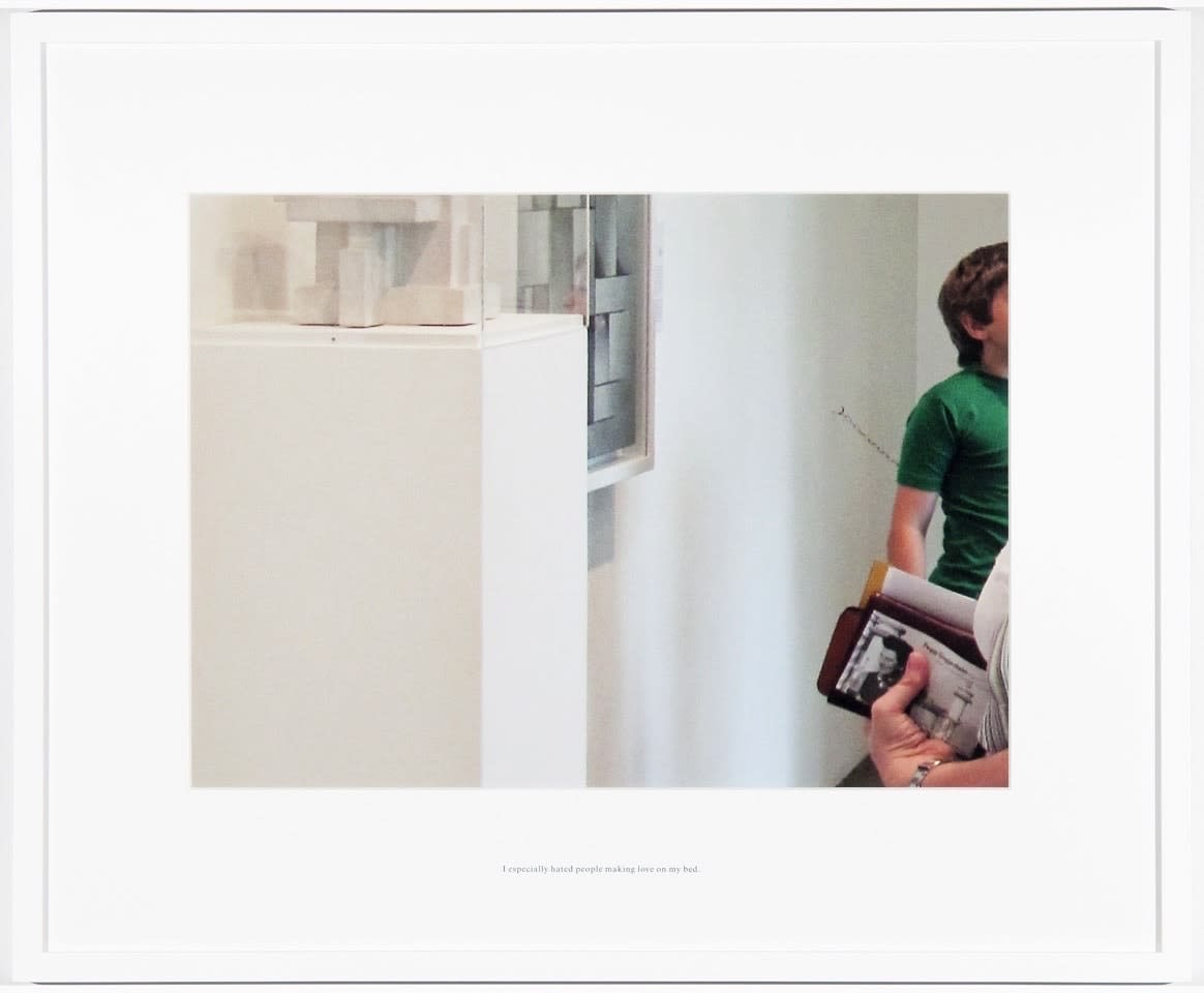 Tobias Kaspar, I especially hated people making love on my bed, 2012
