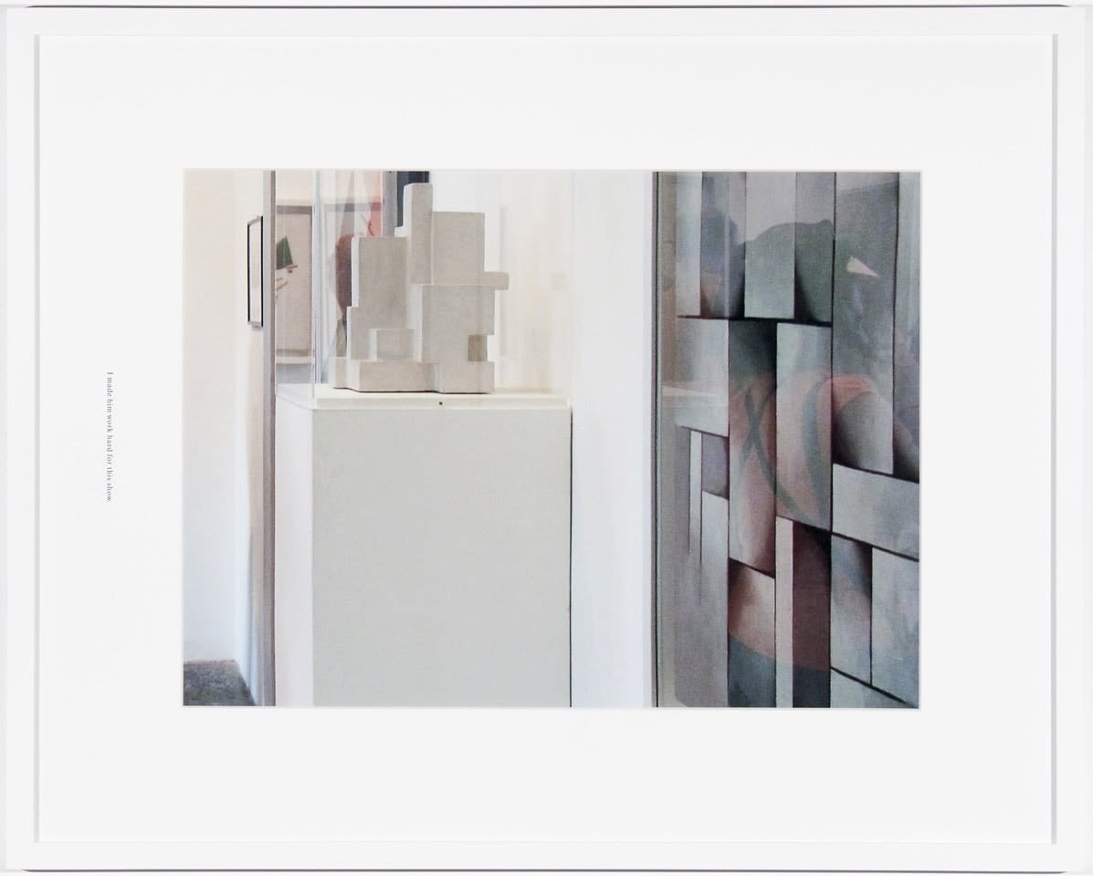 Tobias Kaspar, I made him work hard for this show., 2012