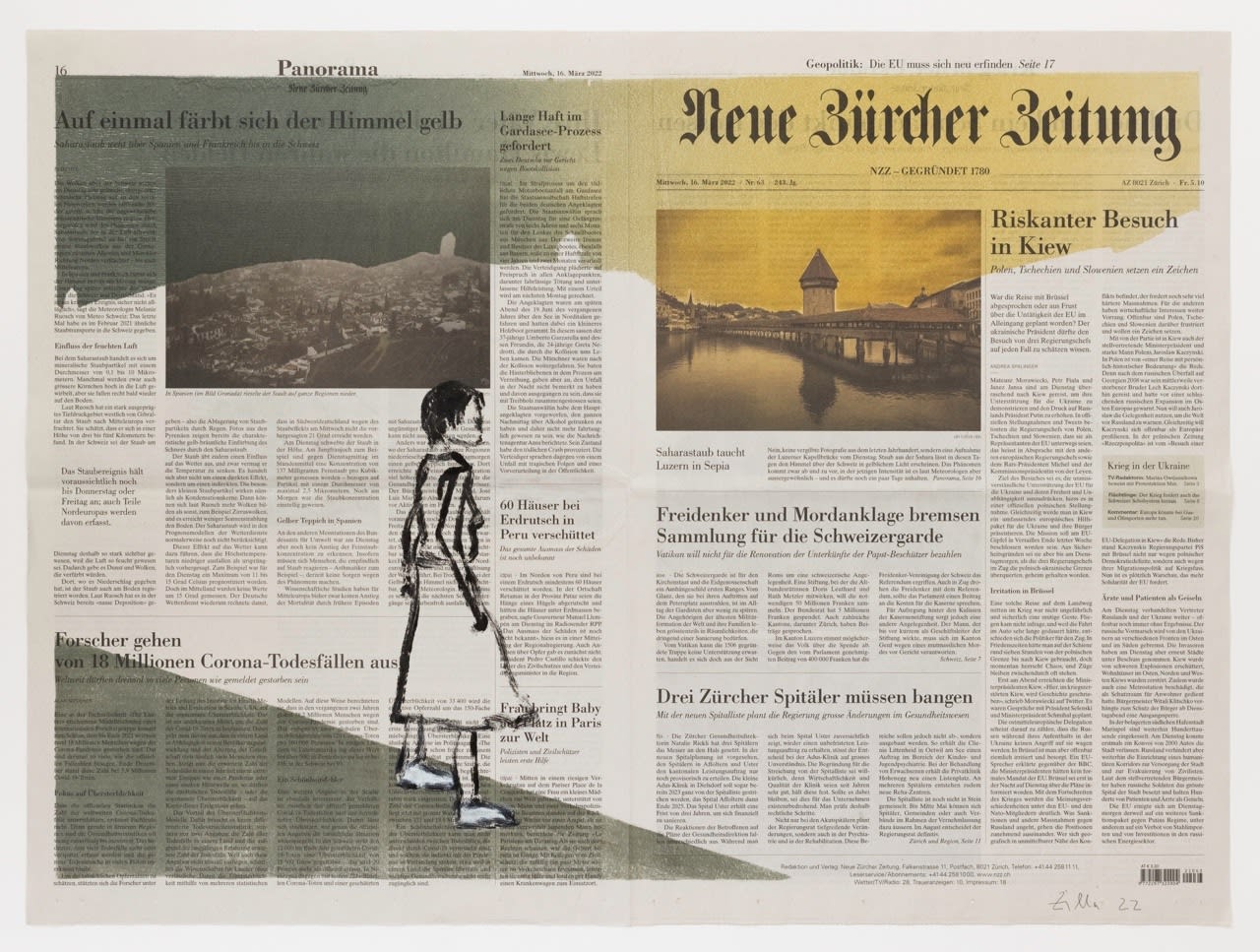 Zilla Leutenegger, 16. März 2022 (Saharastaub), 2022