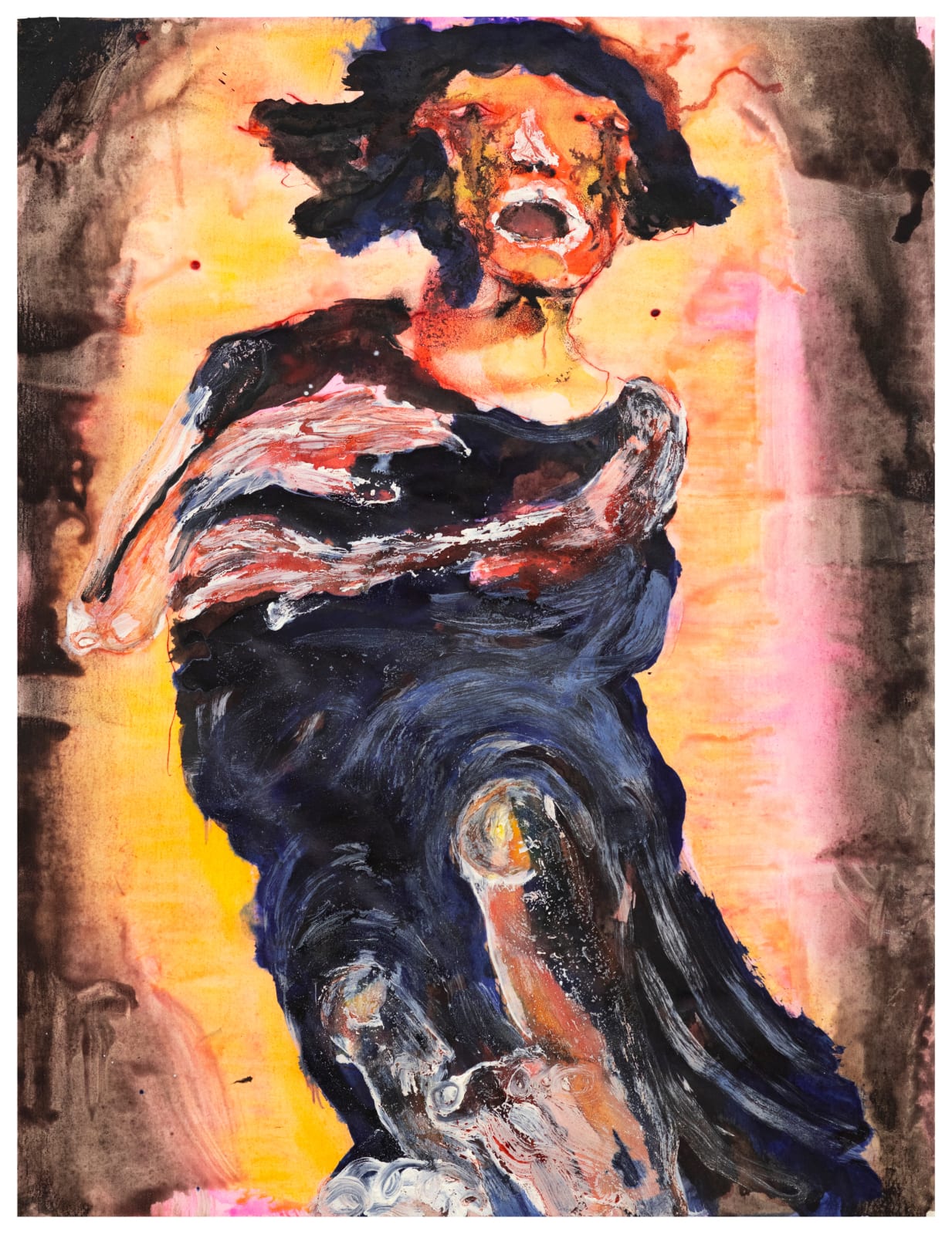 Andriu Deplazes, Pleureuse de Bologne en bleu (Bologna mourner in blue), 2024