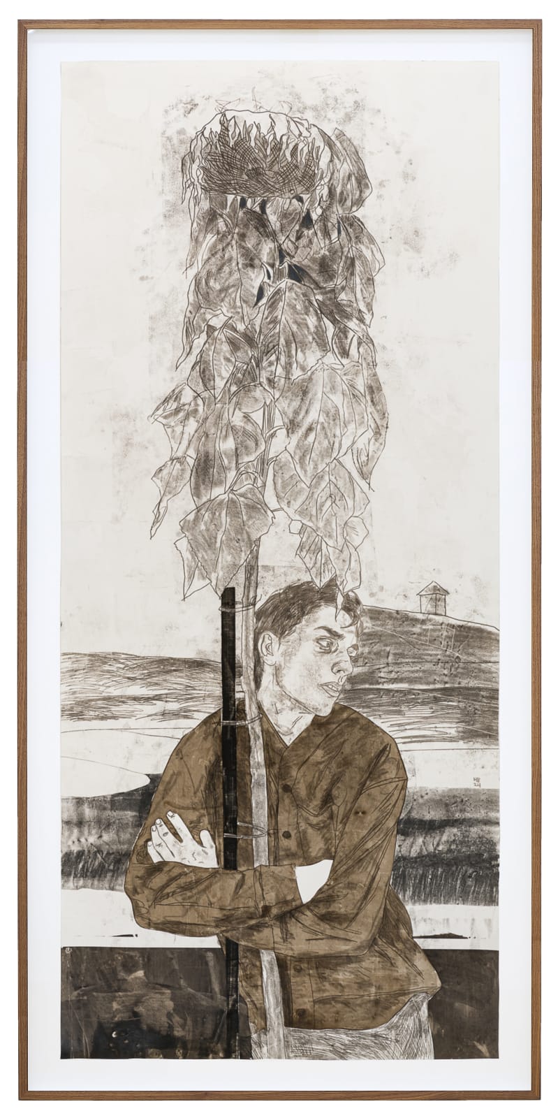 Hernan Bas, Melancholy (the prized sun), 2024