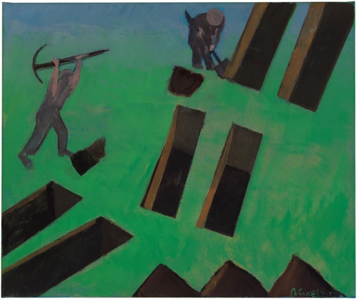 Beatriz González, Paisajes elementales: Tierra en Barranca (Elemental landscapes: Earth in Barranca), 2017