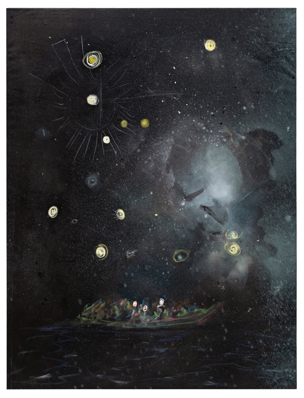 Valérie Favre, Bateau des poètes (Unica Zürn, Diane Arbus, Wladimir Majakowski), 2020