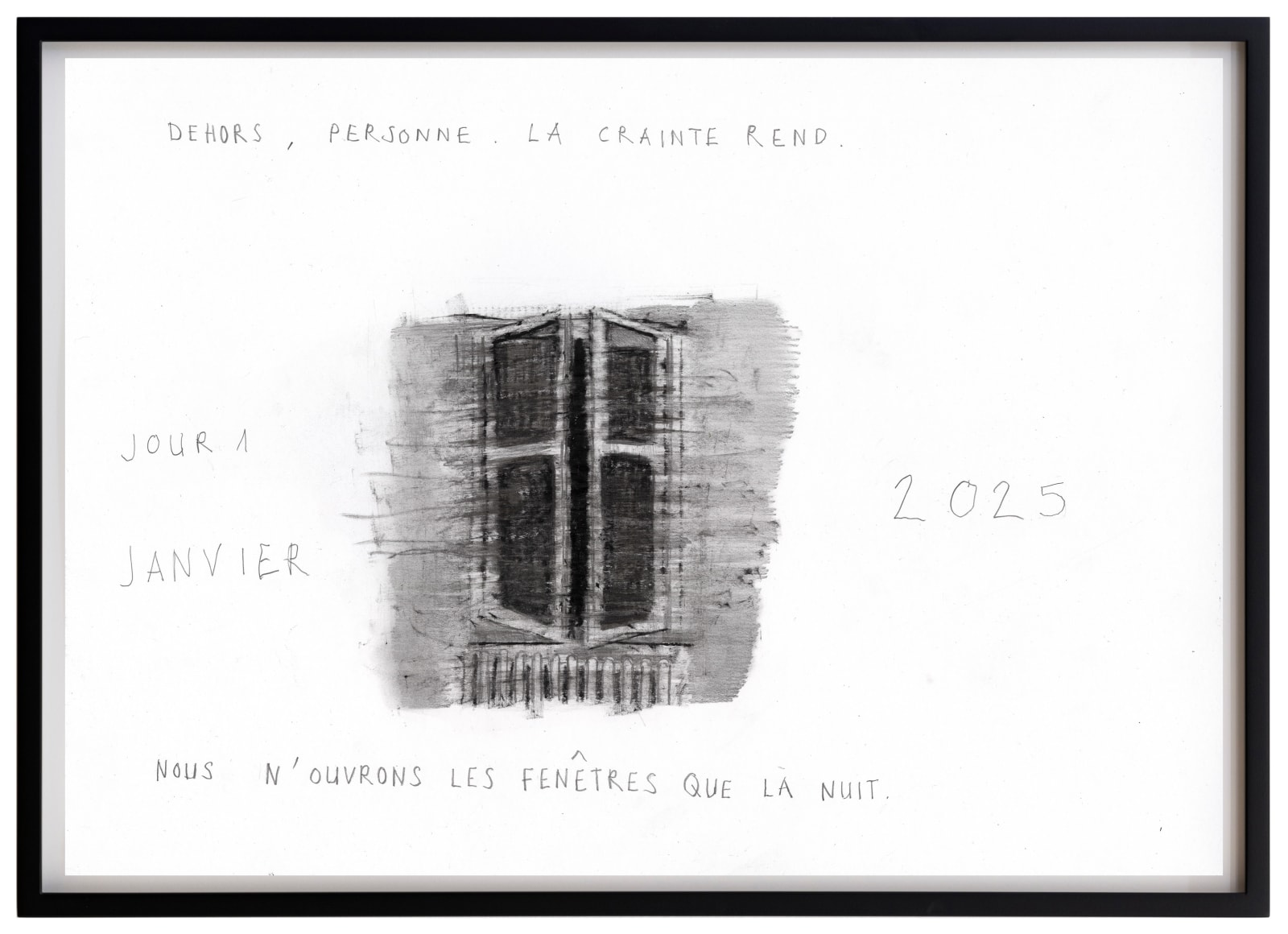 Marc Bauer, L'Avènement, Janvier 2025, Jour 1, La Fenêtre, 2025