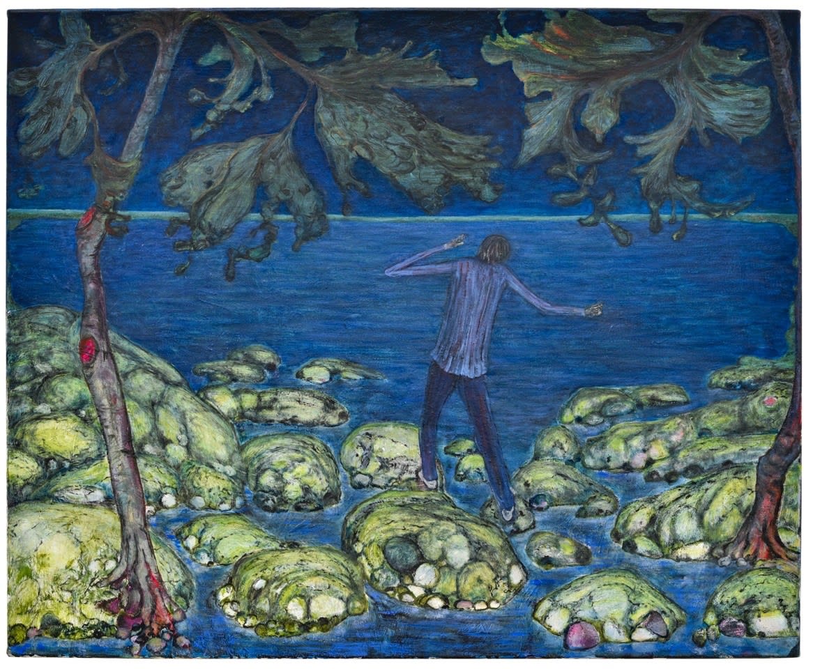 Andriu Deplazes, Körper zwischen Bäumen, 2020