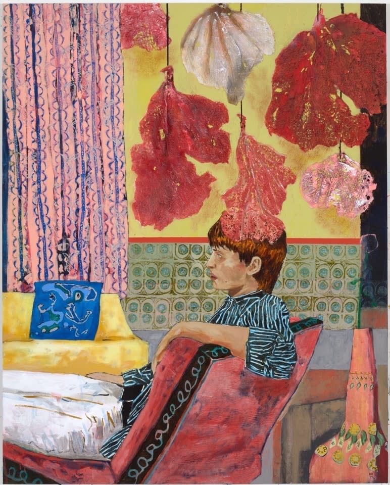 Hernan Bas, Bloomsbury revisited (the sea fan collector), 2017