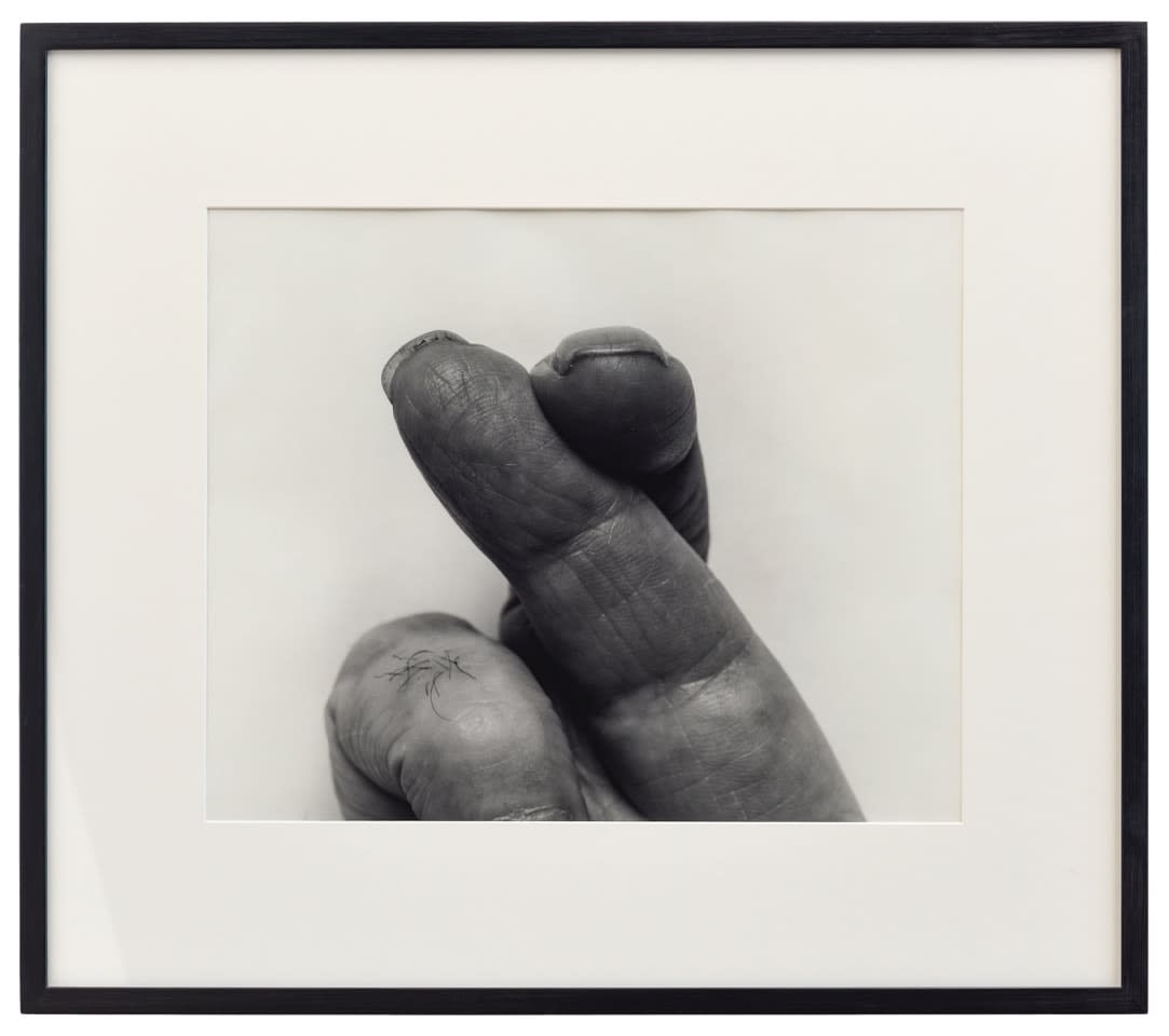 John Coplans, Self Portrait - Crossed Fingers, No.2, 1988-99