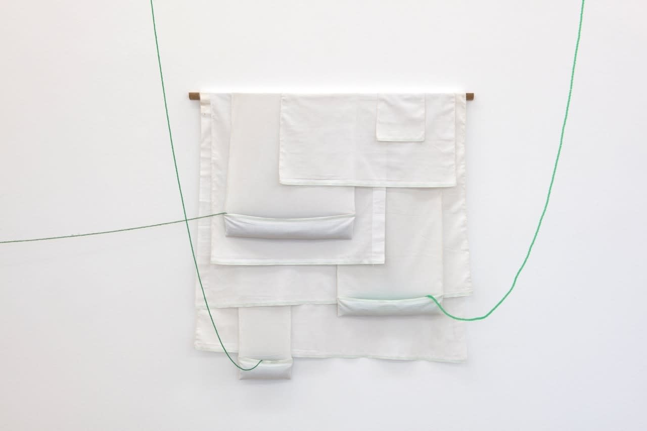João Modé, Constructive [Paninho], white with green beads, 2019