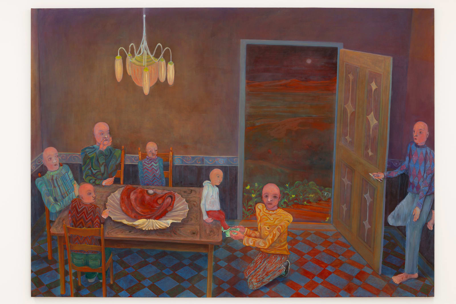 Andriu Deplazes, Körper und offene Tür (Bodies and open door), 2023