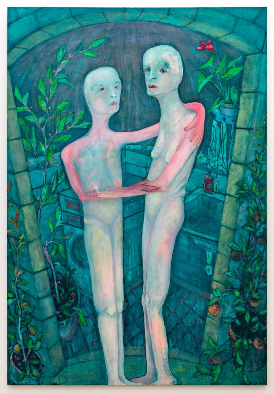 Andriu Deplazes, Rote Arme bilden einen Kreis (Red arms forming a circle), 2021