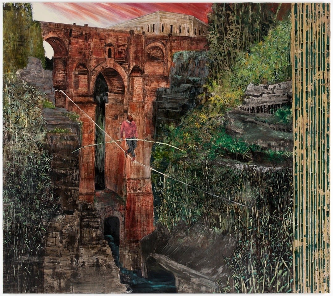 Hernan Bas, The dead line, 2011