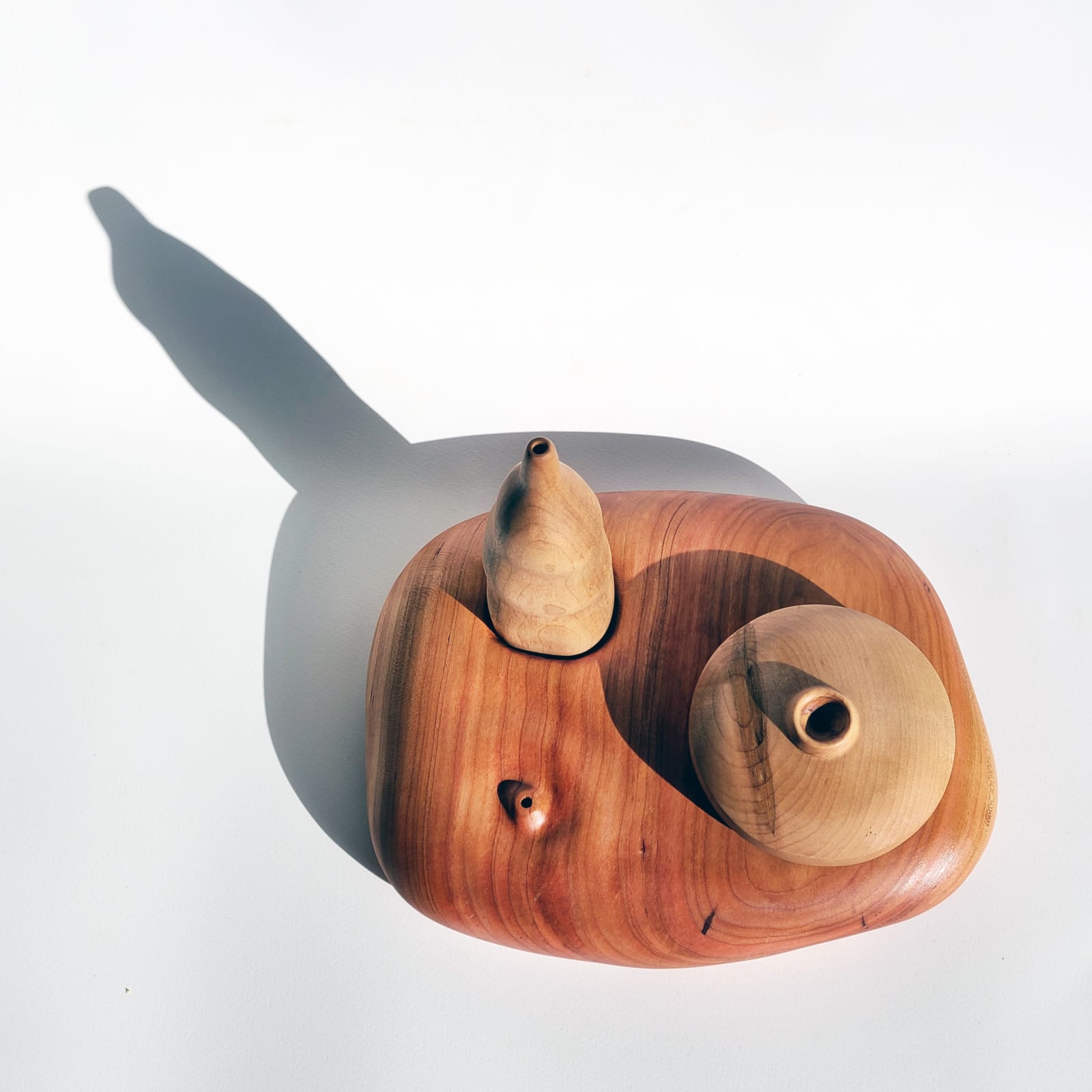 KG+e, 2 Maple Vases In Cherry Landscape, 2022