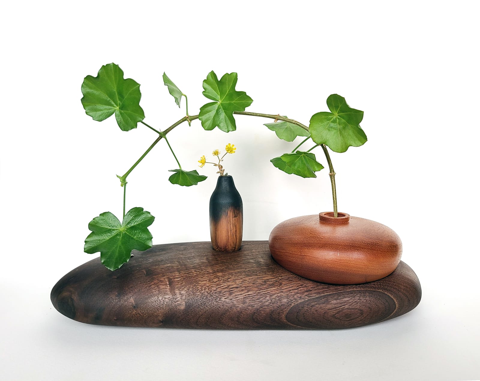 KG+e, Burnt Walnut And Cherry Vase In Walnut Landscape, 2022