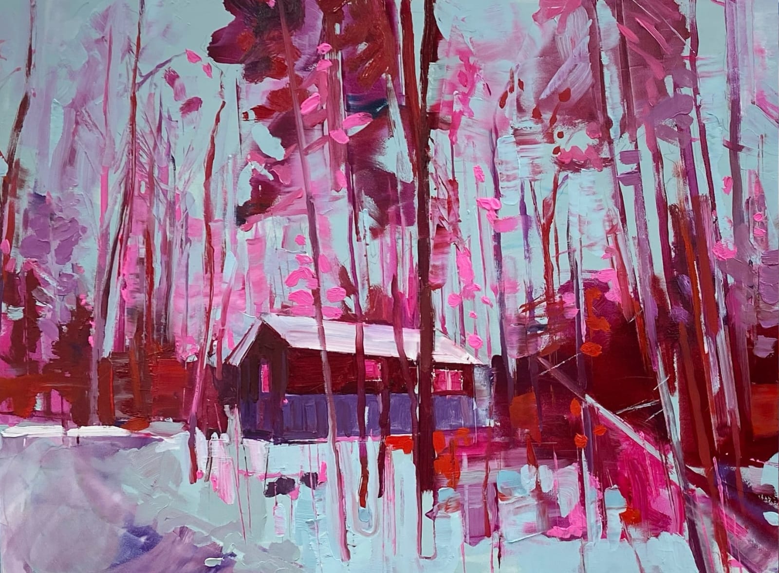 Julian Forrest, Pink Trees, 2023