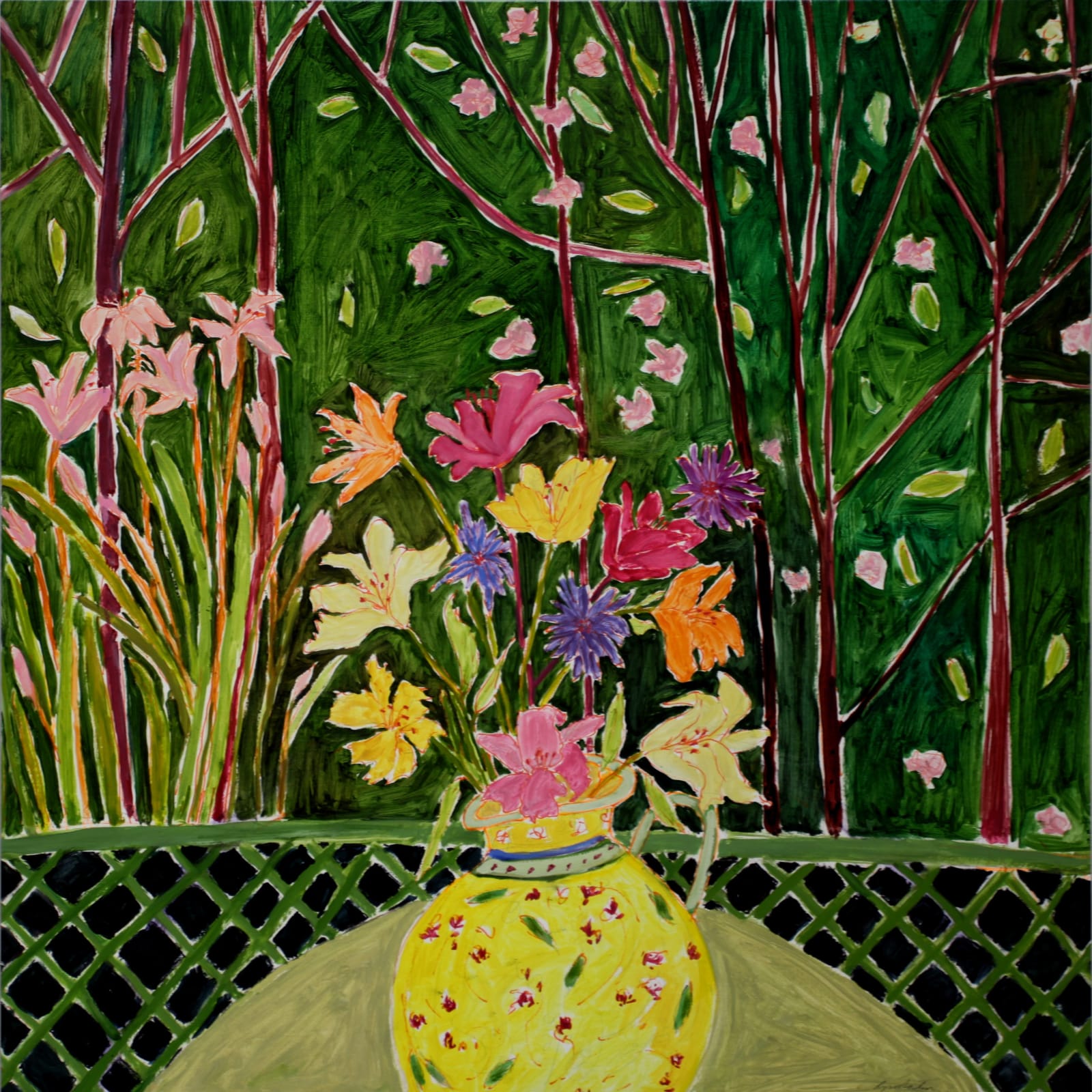 Lynn Malin, Behind the Lattice Fence, 2022