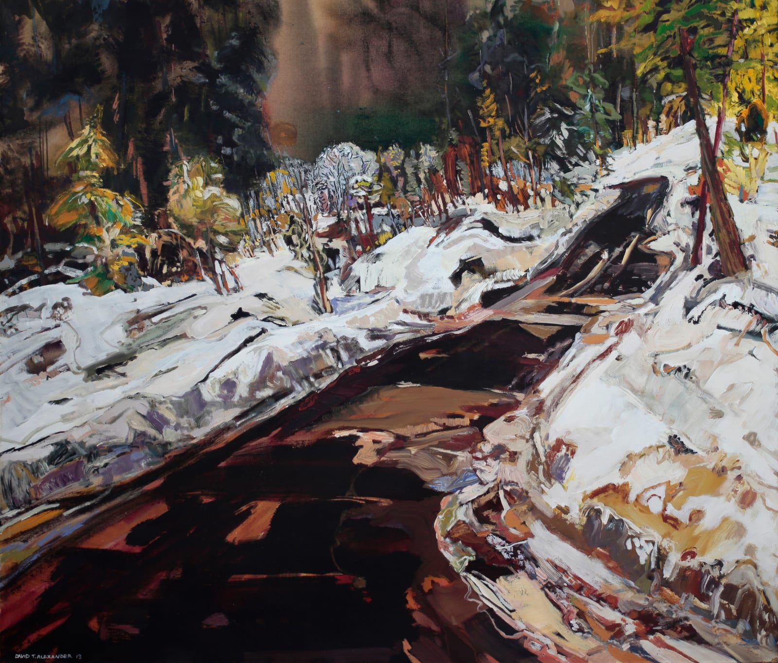 David T. Alexander, Alpine Liquid Spring Road , 2013
