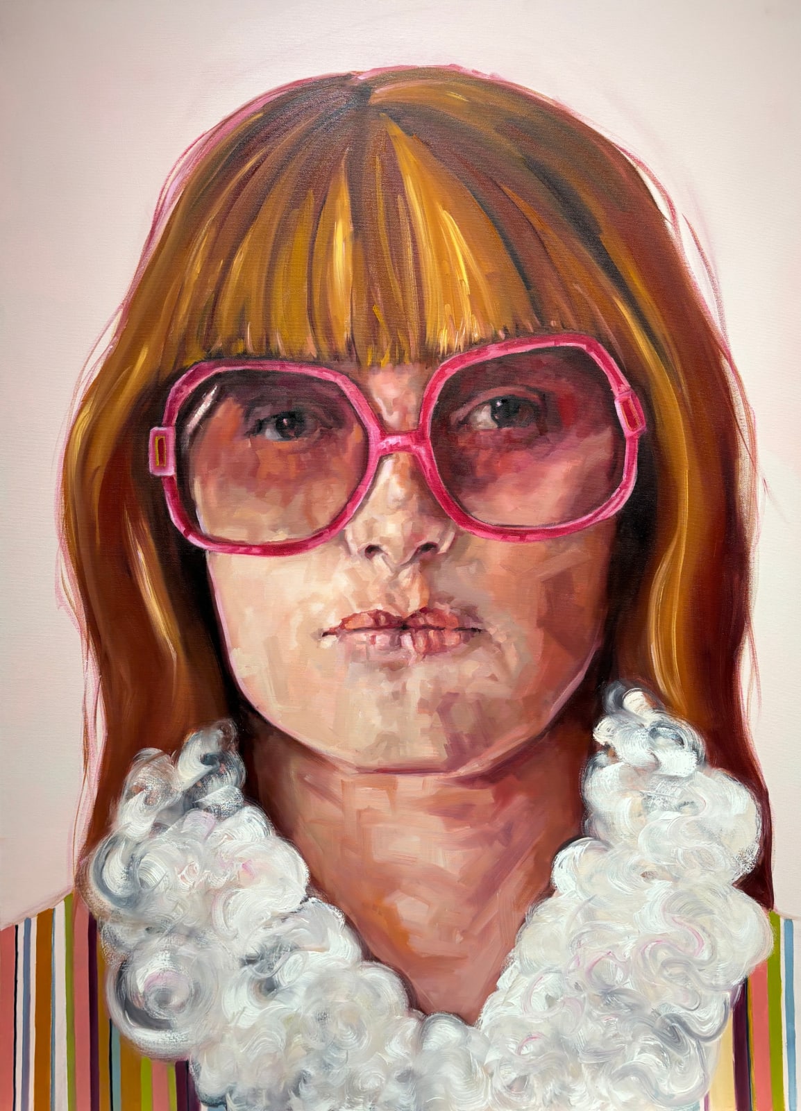 Shana Wilson, And She Looked Forward With Rose Colored Glasses, 2021