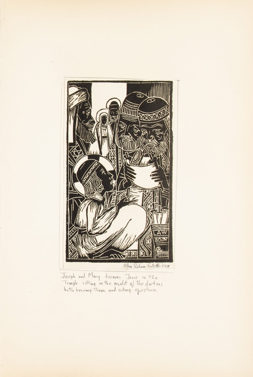 Allan Rohan Crite, Prints Depicting the Childhood and The Passion of Our Lord and Savior Jesus Christ, 1939