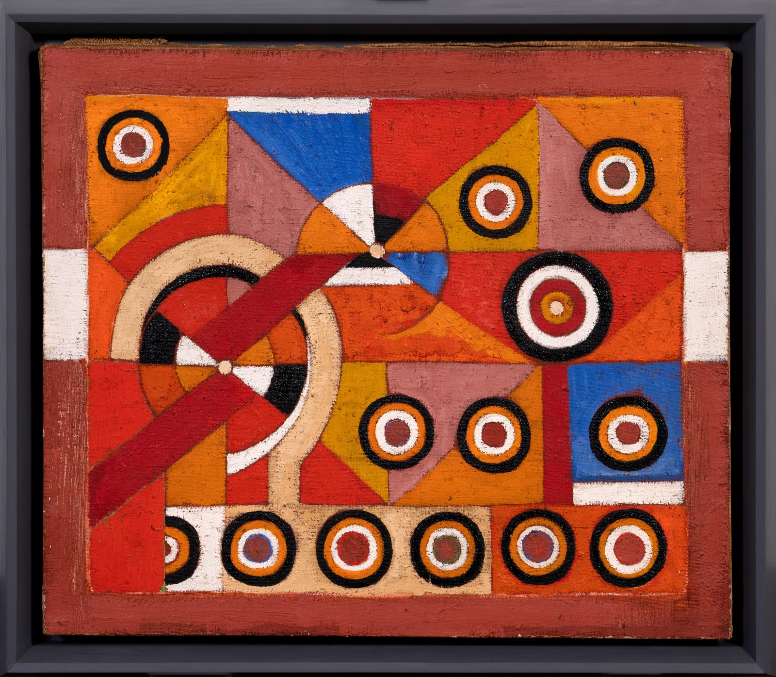Haywood Rivers, Untitled (Geometric Composition), 1970, c.