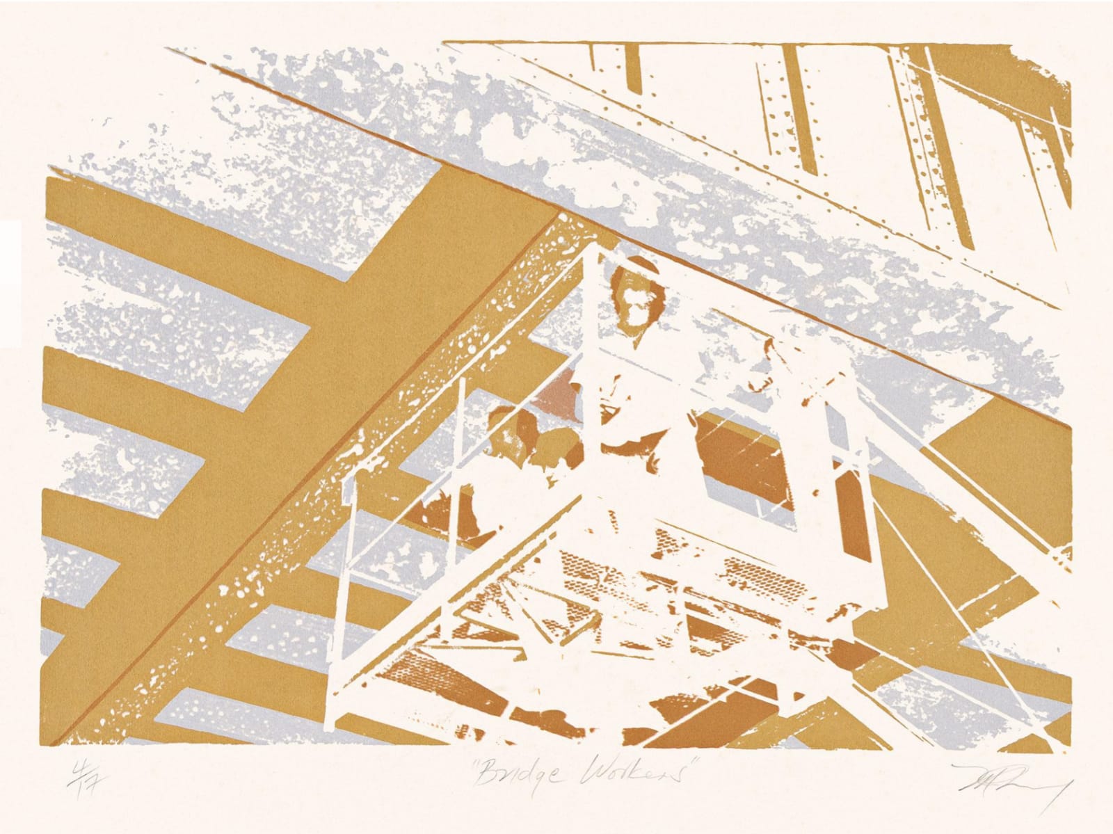 Mavis Pusey, Bridge Workers, 1968