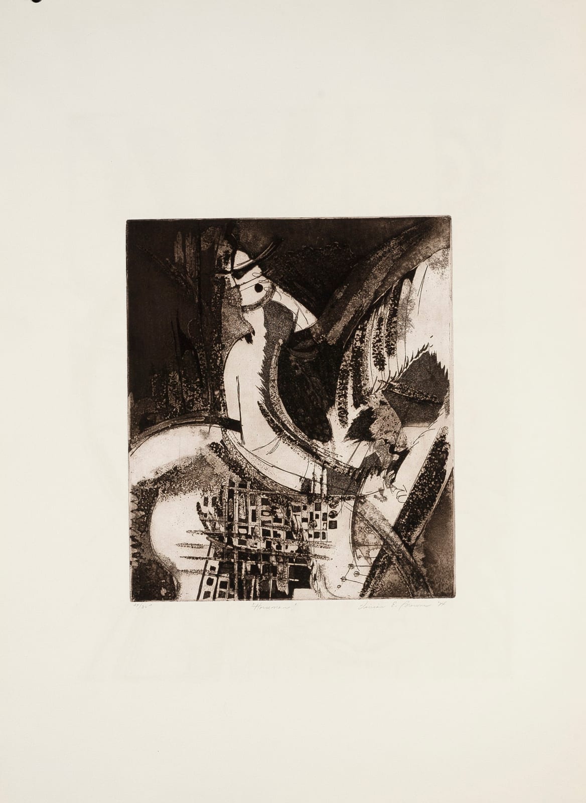 Vivian Browne, Horseman, 1974
