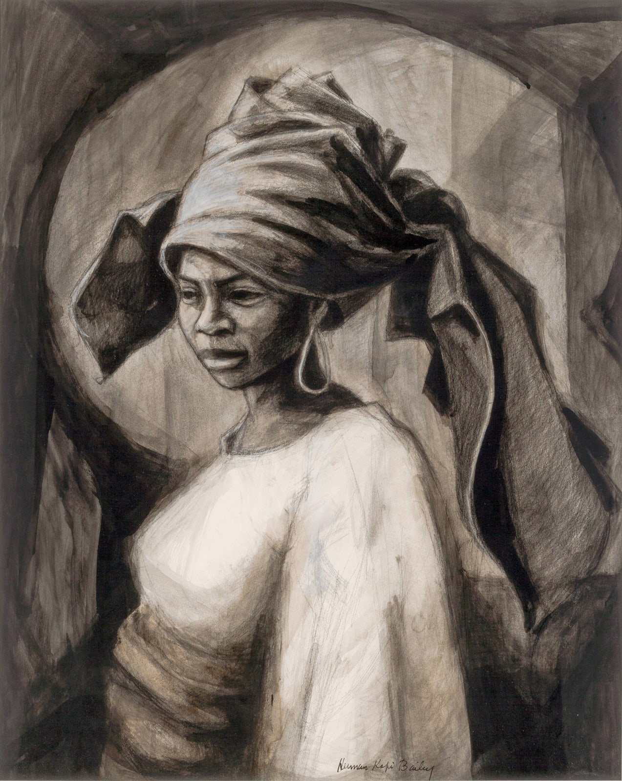Herman “Kofi” Bailey, Young Woman From Yoruba, 1975, c.
