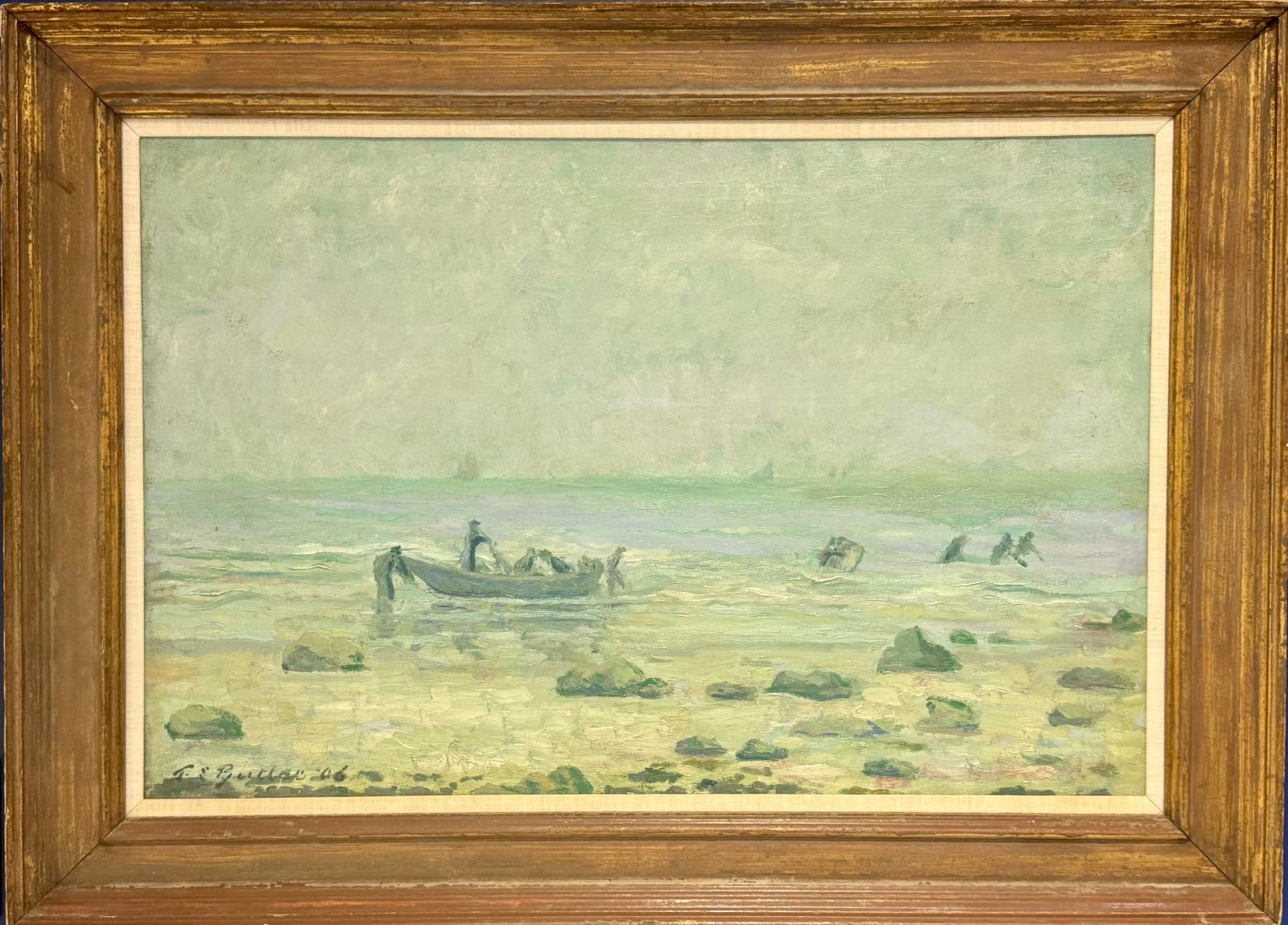 Theodore Butler, Fisherman Veules-Les-Rose, 1906